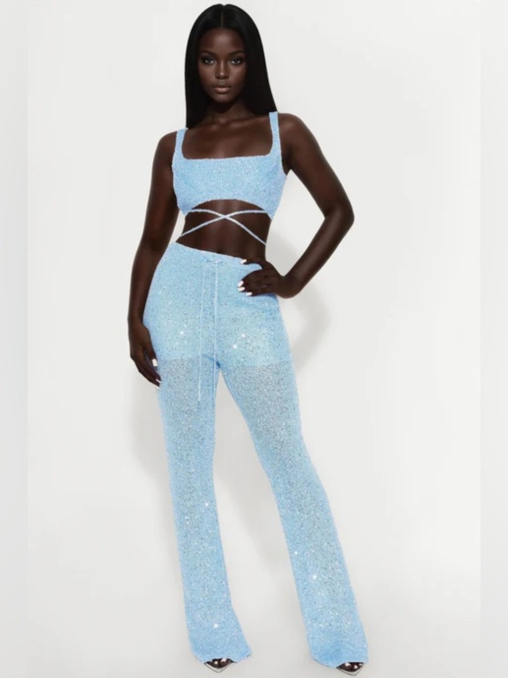 Spotlight On Me Crochet Pants Coord Set NEW 🏷️